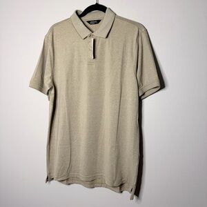 Men's Polo Shirt in Light brown - Classic Short Sleeve